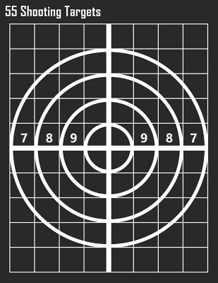 55 Shooting Targets: Bullseye Shooting Targets - Black by Special Targets