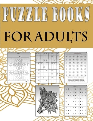 Puzzle books for adults: Fun and relaxing Activity Puzzle Book for Adults, Word search, Sudoku, mandala, Killer Sudoku and mazes 8,5"x11" by King, Zoubir