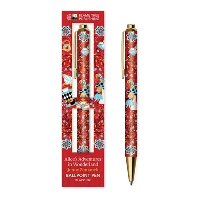Jenny Zemanek: Alice's Adventures in Wonderland Boxed Decorative Ballpoint Pen by Flame Tree Studio