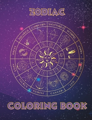 Zodiac Coloring Book: 90 relaxing designs by Hobbies, Whitewolf