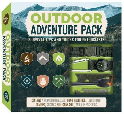Outdoor Adventure Pack: Survival Tips and Tricks for Enthusiasts - Contains a Paracord Bracelet, 10-In-1 Multi-Tool, Flint-Striker, Compass, S by Sumerak, Marc