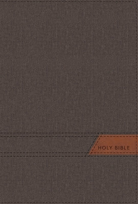 Niv, Thinline Bible, Large Print, Cloth Flexcover, Gray, Red Letter, Thumb Indexed, Comfort Print by 