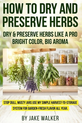 How to Dry and Preserve Herbs: Herb drying guide with harvest herbs timing, air drying herbs, dehydrator herbs, oven drying herbs, microwave drying he by Walker, Jake