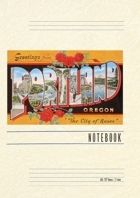 Vintage Lined Notebook Greetings from Portland by Found Image Press