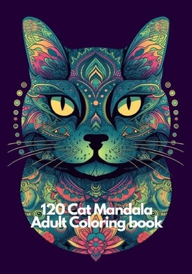 120 Cat Mandala Adult Coloring book by Cat