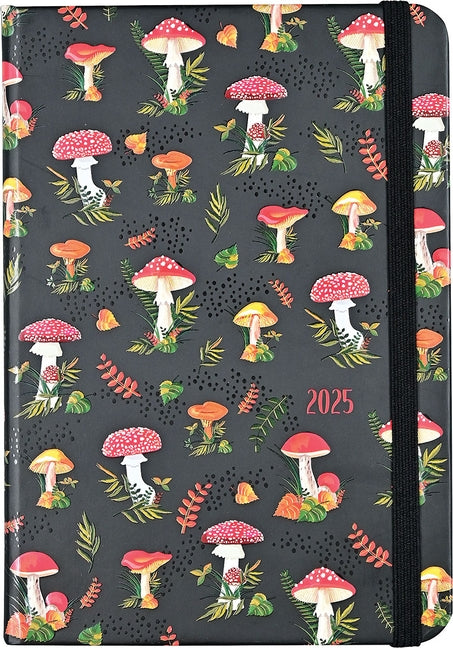 2025 Mushrooms Weekly Planner (16 Months, Sept 2024 to Dec 2025) by Peter Pauper Press Inc