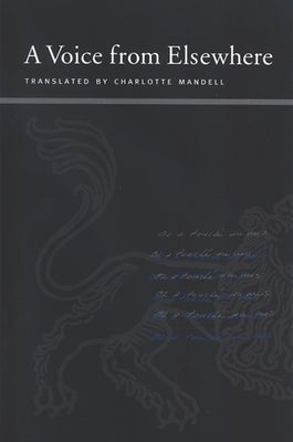 A Voice from Elsewhere by Blanchot, Maurice