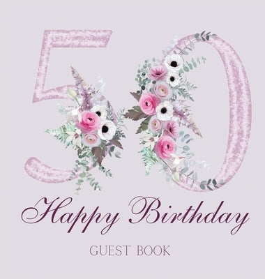 Happy 50th birthday guest book (hardback) by Bell, Lulu and