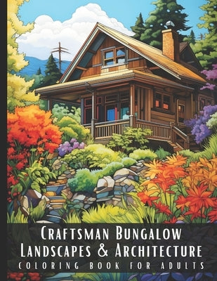 Craftsman Bungalow Landscapes & Architecture Coloring Book for Adults: Beautiful Nature Landscapes Sceneries and Foreign Buildings Coloring Book for A by Palette, Artful