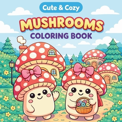Cute & Cozy Mushroom Coloring Book by Iahn, Johana