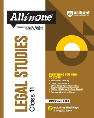 AIO CBSE Legal Studies 11th by Chaubey, Manik