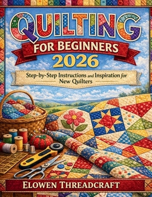 Quilting for Beginners: Step-by-Step Instructions and Inspiration for New Quilters by Threadcraft, Elowen