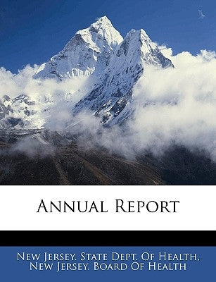 Annual Report by New Jersey State Dept of Health