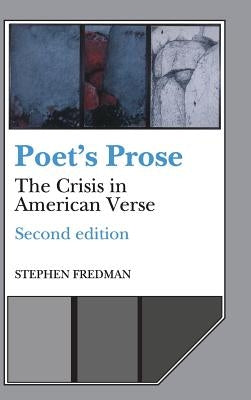 Poet's Prose by Fredman, Stephen