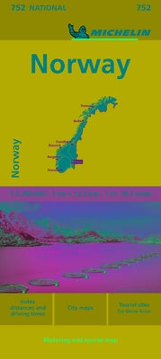 Norway Map 752 by Michelin