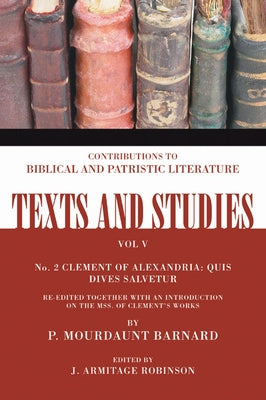 Clement of Alexandria by Barnard, P. Mordaunt
