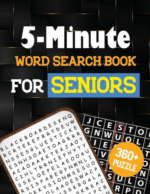 5-Minute Word Search Book for Senior: 360+ Large-Print Christmas Word Search Puzzle, Exercise Your Brain, Holiday Fun for Adults by Publisher, Rns Activity