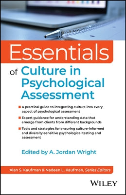 Essentials of Culture in Psychological Assessment by Wright, A. Jordan