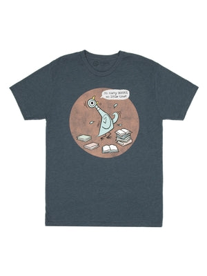 The Pigeon: So Many Books Unisex T-Shirt Large by Out of Print