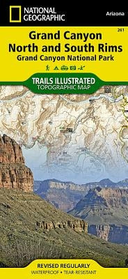 Grand Canyon, North and South Rims Map [Grand Canyon National Park] by National Geographic Maps