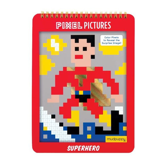 Superhero Pixel Pictures by Mudpuppy