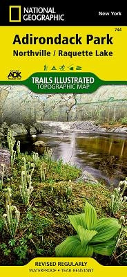 Northville, Raquette Lake: Adirondack Park Map by National Geographic Maps