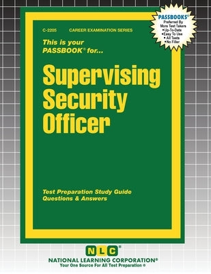 Supervising Security Officer by Passbooks