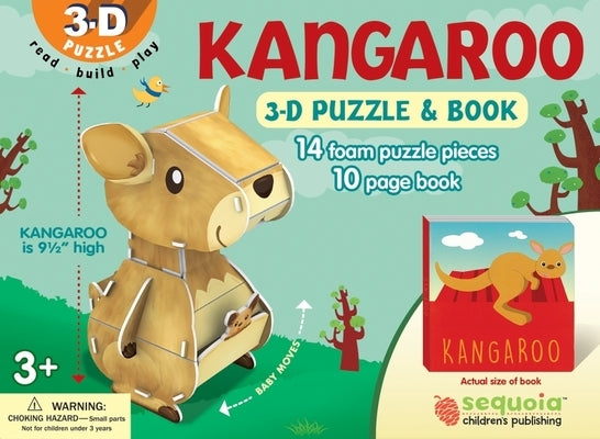 Kangaroo: Wildlife 3D Puzzle and Book [With Puzzle] by Broderick, Kathy