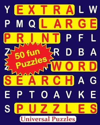EXTRA LARGE Print WORD SEARCH Puzzles by Universal Puzzles