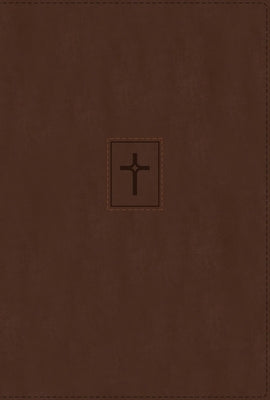 Niv, Thinline Bible, Large Print, Leathersoft, Brown, Red Letter, Thumb Indexed, Comfort Print by 