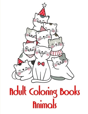 Adult Coloring Books Animals: coloring pages for adults relaxation with funny images to Relief Stress by Mimo, J. K.