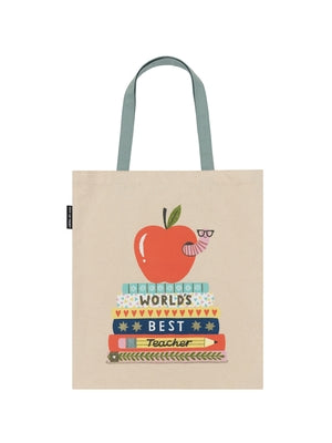 World's Best Teacher Tote Bag by Out of Print