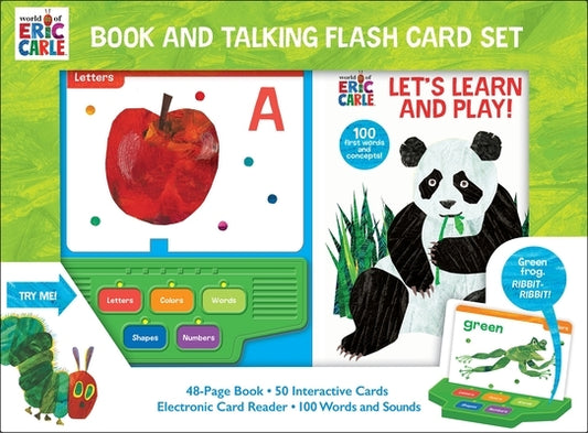 World of Eric Carle: Let's Learn and Play! Book and Talking Flash Card Sound Book Set [With Battery] by Pi Kids