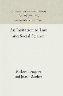 An Invitation to Law and Social Science by Lempert, Richard