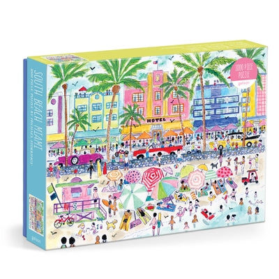 Michael Storrings South Beach Miami 1000 Piece Puzzle by Galison