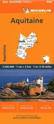 France: Aquitaine Map 524 by Michelin