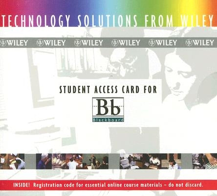 Blackboard Student Access Card by John Wiley & Sons Inc