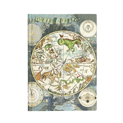 Celestial Planisphere MIDI Lined Softcover Journal, 176pg, 100gsm by Paperblanks (Early Cartography) by Paperblanks