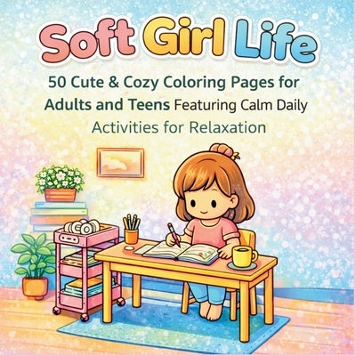 Soft Girl Life: 50 Cute & Cozy Coloring Pages for Adults and Teens Featuring Calm Daily Activities for Relaxation by Publishing, Aria Capri