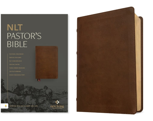 NLT Pastor's Bible, Filament Enabled (Leatherlike, Brown, Red Letter) by New Living Translation