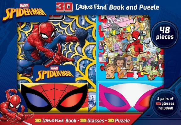 Marvel Spider-Man: 3D Look and Find Book and Puzzle by Mawhinney, Art
