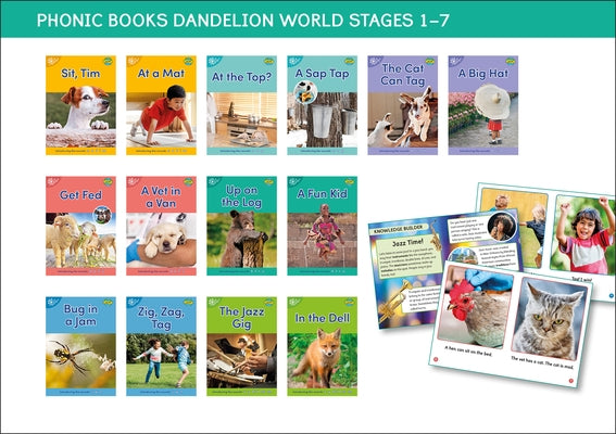 Phonic Books Dandelion World Stages 1-7 (Alphabet Code): Decodable Books for Beginner Readers Sounds of the Alphabet by Phonic Books