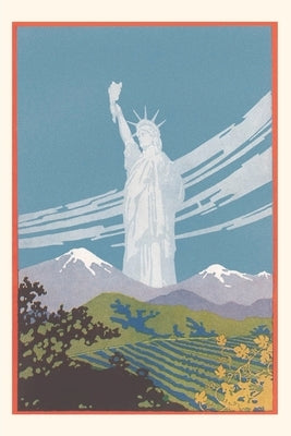 Vintage Journal Statue of Liberty in Mountains by Found Image Press