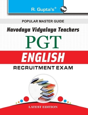 Navodaya Vidyalaya: PGT (English) Recruitment Exam Guide by Board, Rph Editorial