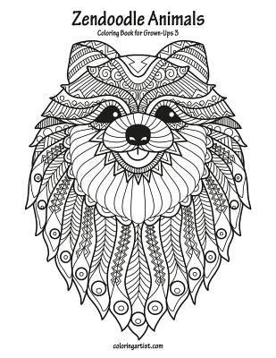 Zendoodle Animals Coloring Book for Grown-Ups 3 by Snels, Nick