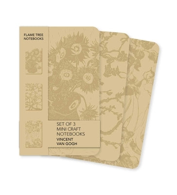 Vincent Van Gogh Set of 3 Mini Craft Notebooks by Flame Tree Studio