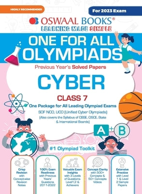 Oswaal One For All Olympiad Previous Years' Solved Papers, Class-7 Cyber Book (For 2023 Exam) by Oswaal Editorial Board