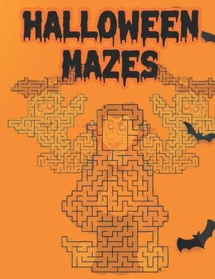 Halloween Mazes: Unique Simple Fun & Scary Activity Maze Book Guessing Game Problem Solving Puzzle Color Spooky Images Like Creepy Frig by Study Press, Creative
