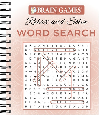Brain Games - Relax and Solve: Word Search (Coral) by Publications International Ltd