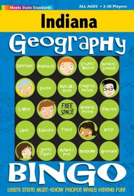 Indiana Geography Bingo Game by Gallopade International